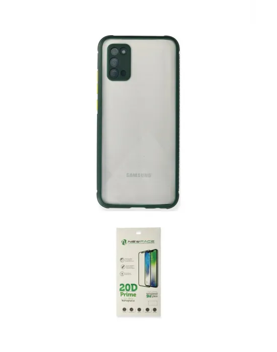 ieg™ Galaxy A02S Kılıf Nova Asil Özel Seri - Siyah 20D Premium Cam Ekran Koruyucu