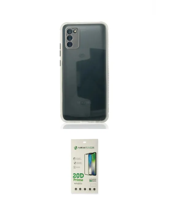 ieg™ Galaxy A02S Kılıf Nova Asil Özel Seri - Siyah 20D Premium Cam Ekran Koruyucu