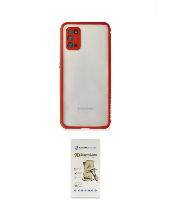 ieg™ Galaxy A02S Kılıf Nova Asil Özel Seri - Siyah Mat Seramik Nano Ekran Koruyucu
