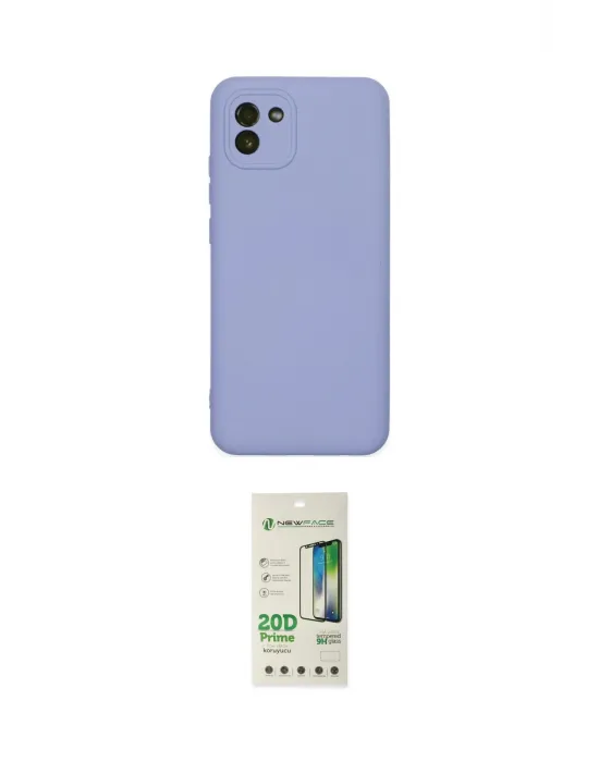 ieg™ Galaxy A03 Kılıf Ahenk Serisi - Siyah 20D Premium Cam Ekran Koruyucu