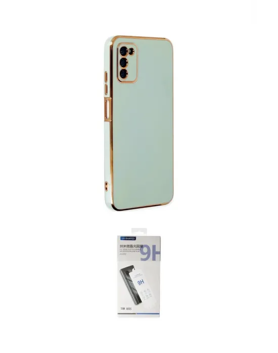 ieg™ Galaxy A03S Kılıf Yankı Serisi - Şeffaf Uv Polymer Nano Ekran Koruyucu