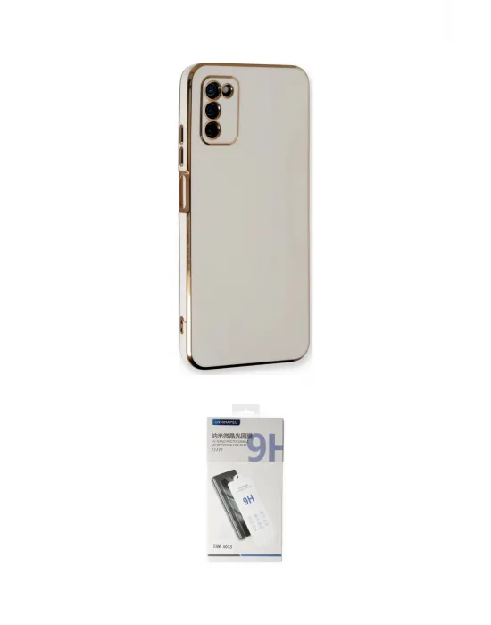 ieg™ Galaxy A03S Kılıf Yankı Serisi - Şeffaf Uv Polymer Nano Ekran Koruyucu