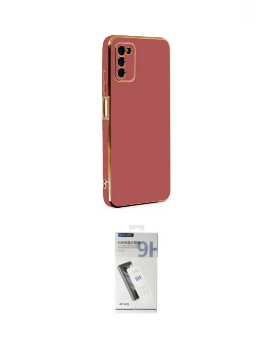ieg™ Galaxy A03S Kılıf Yankı Serisi - Şeffaf Uv Polymer Nano Ekran Koruyucu