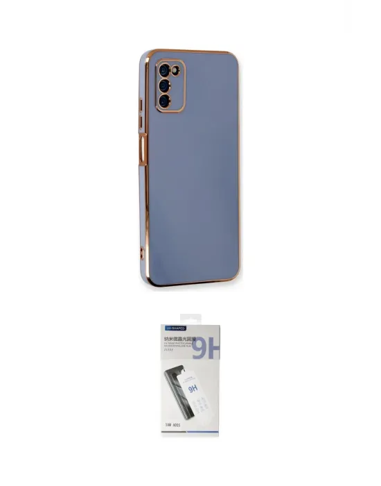 ieg™ Galaxy A03S Kılıf Yankı Serisi - Şeffaf Uv Polymer Nano Ekran Koruyucu