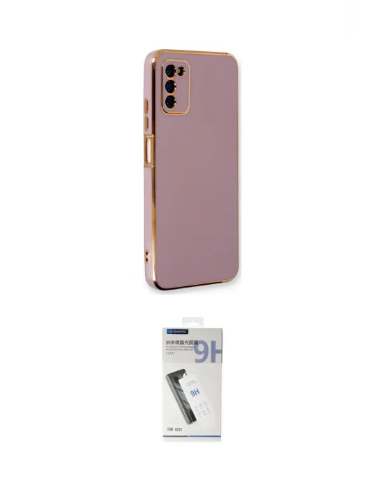 ieg™ Galaxy A03S Kılıf Yankı Serisi - Şeffaf Uv Polymer Nano Ekran Koruyucu