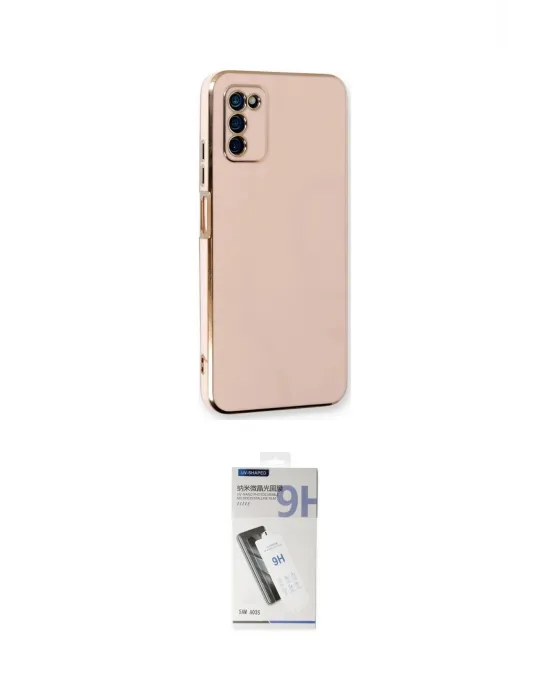 ieg™ Galaxy A03S Kılıf Yankı Serisi - Şeffaf Uv Polymer Nano Ekran Koruyucu