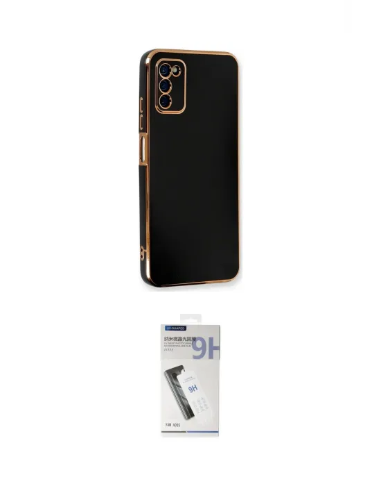 ieg™ Galaxy A03S Kılıf Yankı Serisi - Şeffaf Uv Polymer Nano Ekran Koruyucu