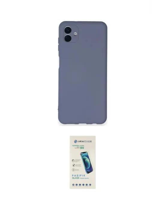 ieg™ Galaxy A04 Kılıf Ahenk Serisi - Şeffaf Pasifik Cam Ekran Koruyucu