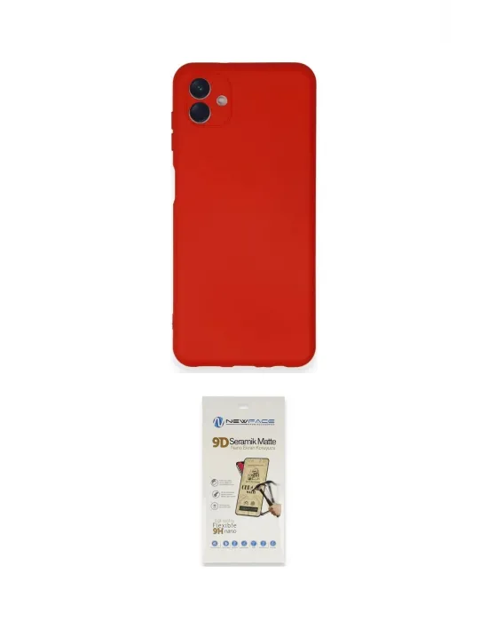 ieg™ Galaxy A04 Kılıf Ahenk Serisi - Siyah Mat Seramik Nano Ekran Koruyucu