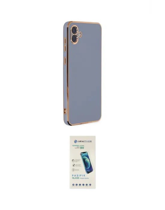 ieg™ Galaxy A04 Kılıf Yankı Serisi - Şeffaf Pasifik Cam Ekran Koruyucu