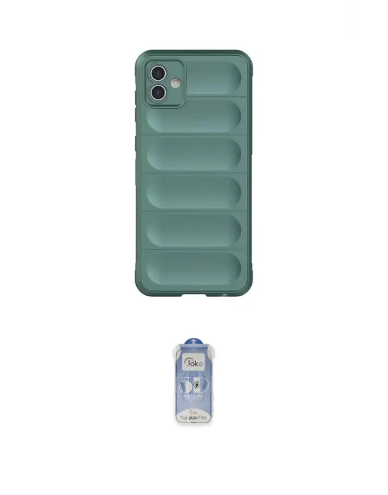 ieg™ Galaxy A05 Kılıf Atlas Koleksiyonu - Siyah Joko Magic 5D Cam