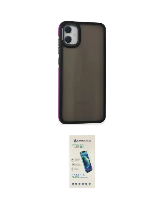 ieg™ Galaxy A05 Kılıf Eksen Işık - Şeffaf Pasifik Cam Ekran Koruyucu