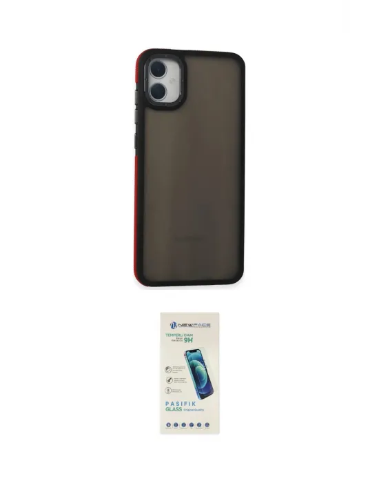 ieg™ Galaxy A05 Kılıf Eksen Işık - Şeffaf Pasifik Cam Ekran Koruyucu