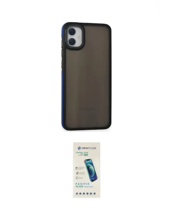 ieg™ Galaxy A05 Kılıf Eksen Işık - Şeffaf Pasifik Cam Ekran Koruyucu