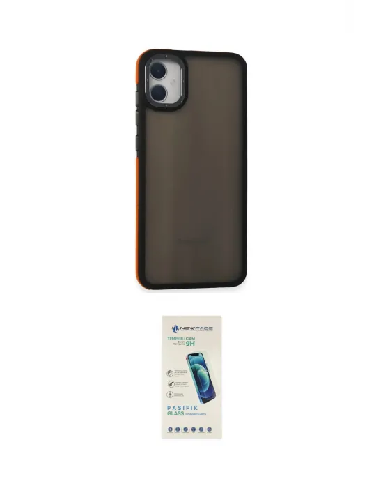 ieg™ Galaxy A05 Kılıf Eksen Işık - Şeffaf Pasifik Cam Ekran Koruyucu