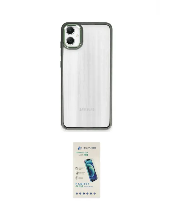 ieg™ Galaxy A05 Kılıf Nova Işık Serisi - Şeffaf Pasifik Cam Ekran Koruyucu