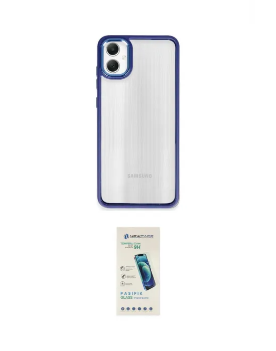 ieg™ Galaxy A05 Kılıf Nova Işık Serisi - Şeffaf Pasifik Cam Ekran Koruyucu