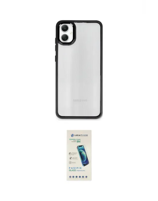 ieg™ Galaxy A05 Kılıf Nova Işık Serisi - Şeffaf Pasifik Cam Ekran Koruyucu