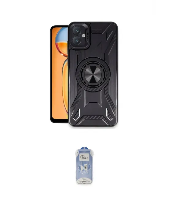 ieg™ Galaxy A05 Kılıf Nova Yansıma Prime - Siyah Joko Magic 5D Cam