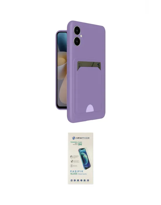 ieg™ Galaxy A05 Kılıf Vadi Çizgi Prime - Şeffaf Pasifik Cam Ekran Koruyucu