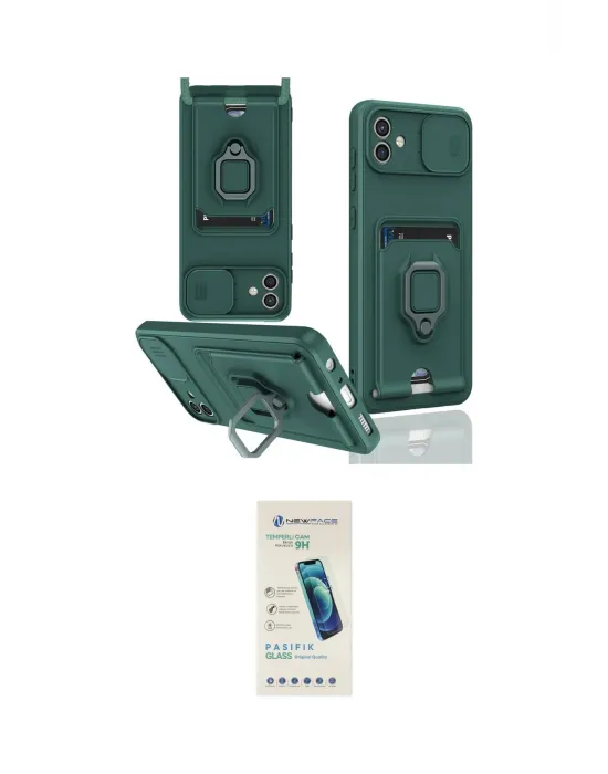 ieg™ Galaxy A05 Kılıf Vadi Form Prime - Şeffaf Pasifik Cam Ekran Koruyucu