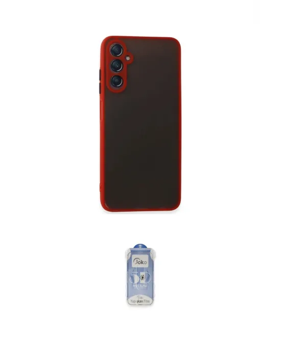 ieg™ Galaxy A05S Kılıf Ahenk Çizgi Serisi - Siyah Joko Magic 5D Cam