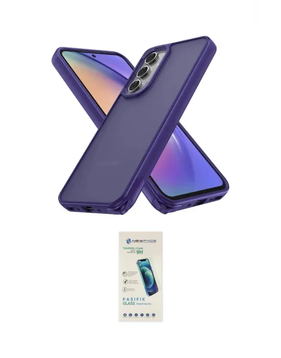 ieg™ Galaxy A05S Kılıf Atlas Form - Şeffaf Pasifik Cam Ekran Koruyucu