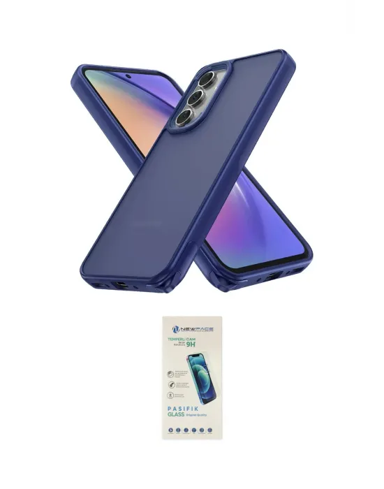 ieg™ Galaxy A05S Kılıf Atlas Form - Şeffaf Pasifik Cam Ekran Koruyucu