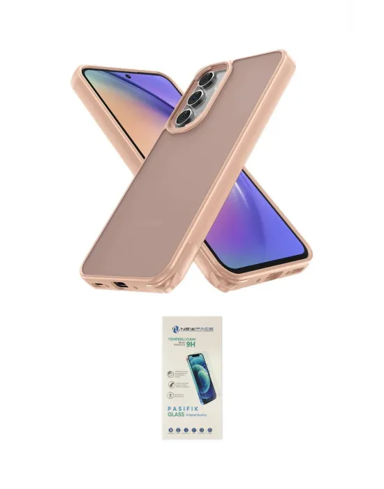 ieg™ Galaxy A05S Kılıf Atlas Form - Şeffaf Pasifik Cam Ekran Koruyucu
