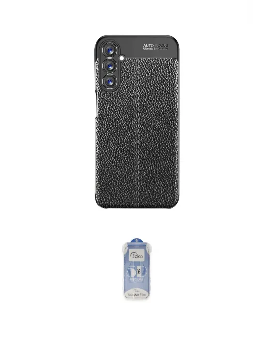 ieg™ Galaxy A05S Kılıf Doruk Klasik Özel Seri - Siyah Joko Magic 5D Cam