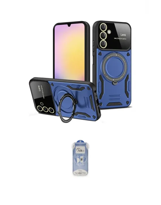 ieg™ Galaxy A05S Kılıf Kıvılcım Modern Serisi - Siyah Joko Magic 5D Cam