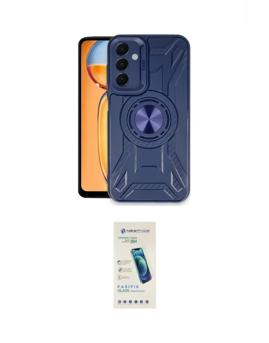 ieg™ Galaxy A05S Kılıf Nova Yansıma Prime - Şeffaf Pasifik Cam Ekran Koruyucu