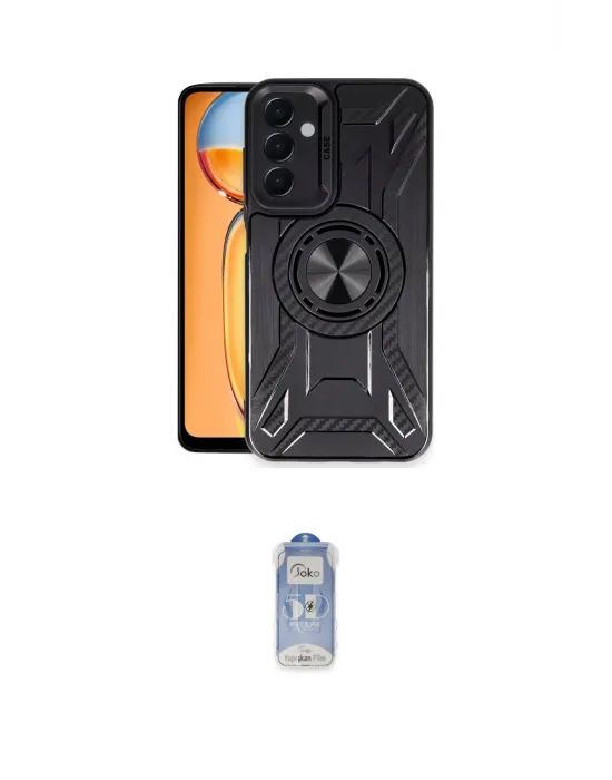 ieg™ Galaxy A05S Kılıf Nova Yansıma Prime - Siyah Joko Magic 5D Cam