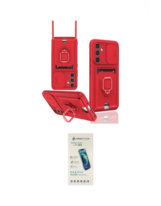 ieg™ Galaxy A05S Kılıf Vadi Form Prime - Şeffaf Pasifik Cam Ekran Koruyucu
