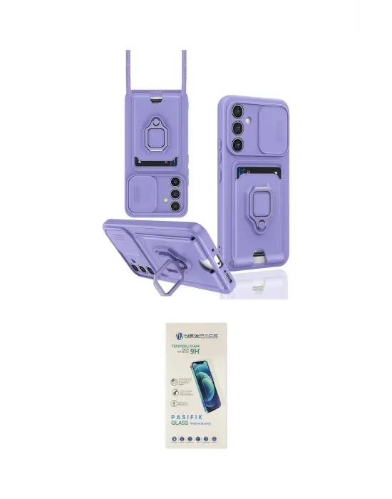 ieg™ Galaxy A05S Kılıf Vadi Form Prime - Şeffaf Pasifik Cam Ekran Koruyucu