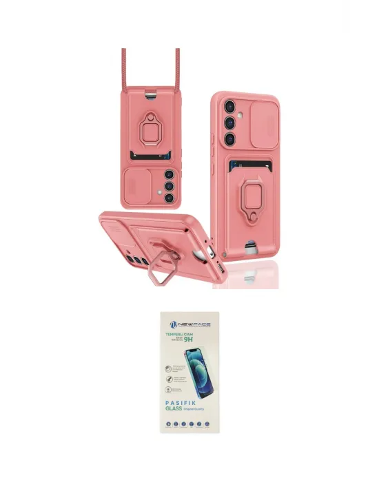 ieg™ Galaxy A05S Kılıf Vadi Form Prime - Şeffaf Pasifik Cam Ekran Koruyucu
