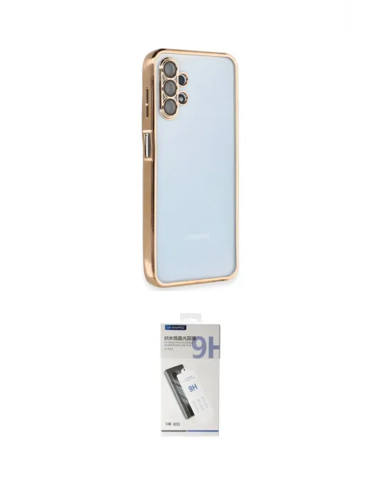 ieg™ Galaxy A13 4G Kılıf Vadi Minimal - Şeffaf Uv Polymer Nano Ekran Koruyucu