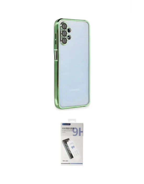 ieg™ Galaxy A13 4G Kılıf Vadi Minimal - Şeffaf Uv Polymer Nano Ekran Koruyucu