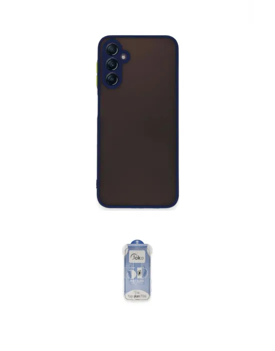 ieg™ Galaxy A14 4G Kılıf Ahenk Çizgi Serisi - Siyah Joko Magic 5D Cam