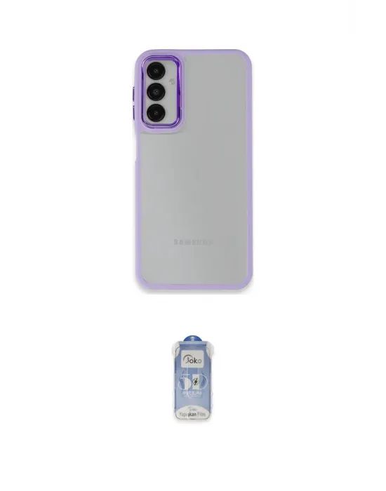 ieg™ Galaxy A14 4G Kılıf Eksen Doku Prime - Siyah Joko Magic 5D Cam