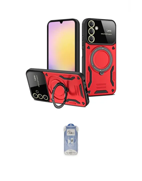 ieg™ Galaxy A14 4G Kılıf Kıvılcım Modern Serisi - Siyah Joko Magic 5D Cam
