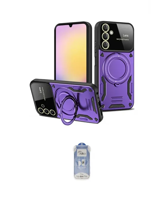 ieg™ Galaxy A14 4G Kılıf Kıvılcım Modern Serisi - Siyah Joko Magic 5D Cam