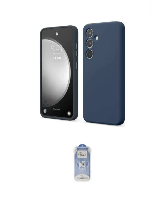 ieg™ Galaxy A14 4G Kılıf Kozmos Yansıma Özel Seri - Siyah Joko Magic 5D Cam