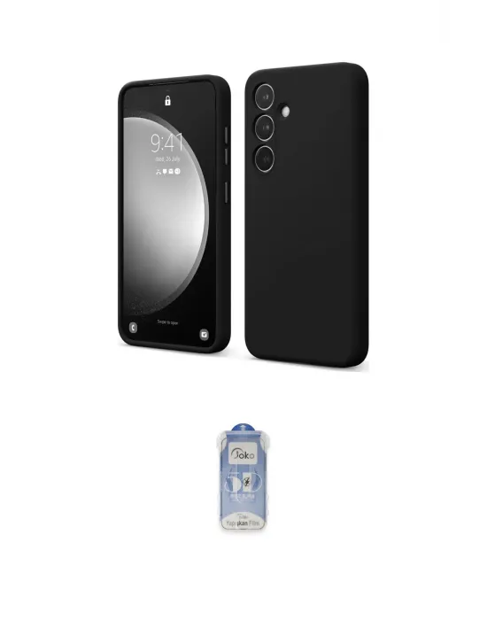 ieg™ Galaxy A14 4G Kılıf Kozmos Yansıma Özel Seri - Siyah Joko Magic 5D Cam