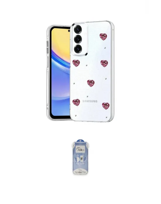 ieg™ Galaxy A14 4G Kılıf Yörünge Form - Siyah Joko Magic 5D Cam