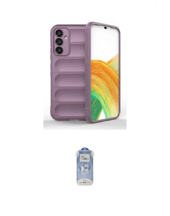 ieg™ Galaxy A15 4G Kılıf Atlas Koleksiyonu - Siyah Joko Magic 5D Cam