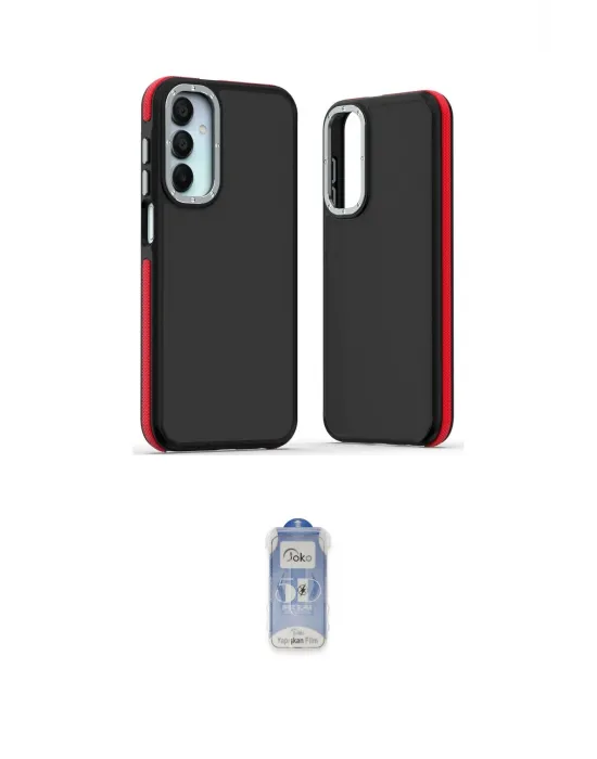 ieg™ Galaxy A15 4G Kılıf Eksen Işık - Siyah Joko Magic 5D Cam