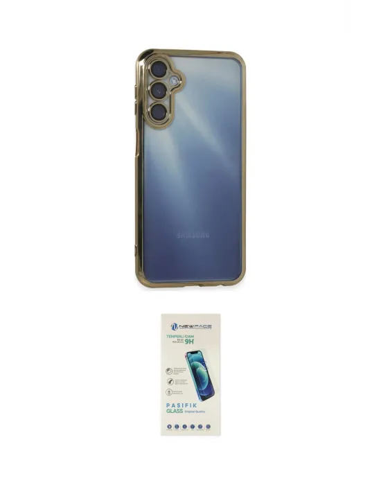 ieg™ Galaxy A15 4G Kılıf Vadi Minimal - Şeffaf Pasifik Cam Ekran Koruyucu