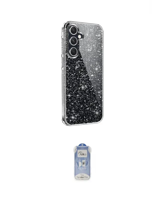 ieg™ Galaxy A15 4G Kılıf Yankı Doku Prime - Siyah Joko Magic 5D Cam