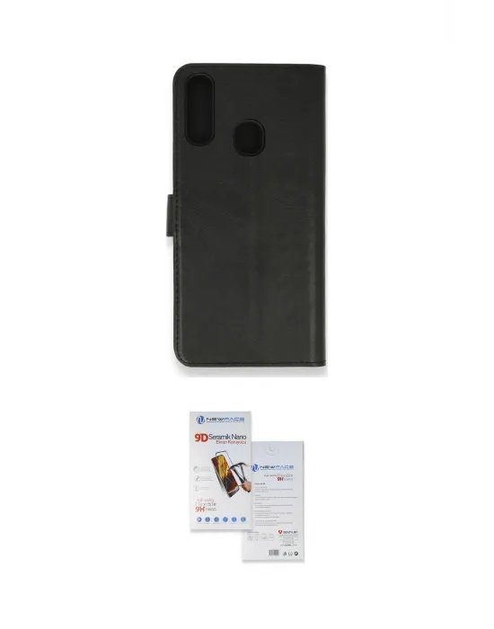 ieg™ Galaxy A20S Kılıf Siluet Işık Serisi - Siyah Seramik Nano Ekran Koruyucu